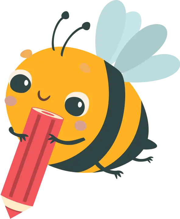 Včielka s ceruzkou